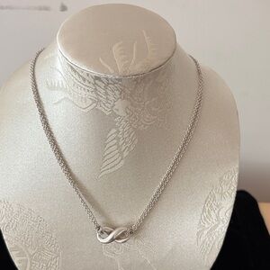 Tiffany double chain Infinity necklace